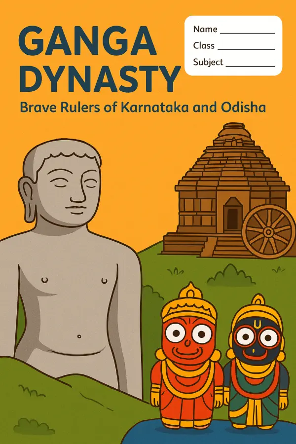 Educational heritage notebook for students - Karnataka cultural motifs perfect for history classes